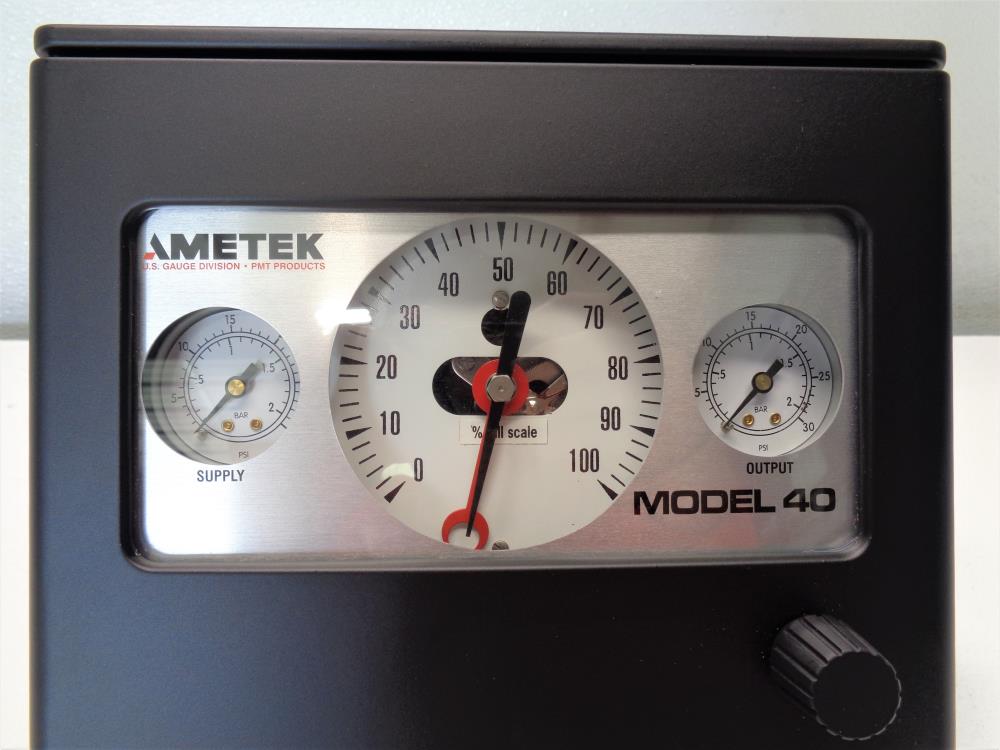 Ametek Model 40 Pneumatic Pressure Controller 11KJ5120-3090BL